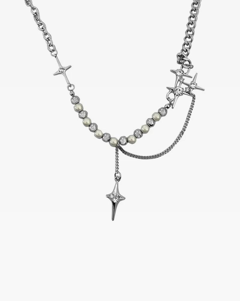 Collier Perles Et Croix Isabelle De Millery - Occasion En Bon État