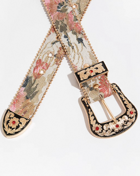 Ceinture western fleur