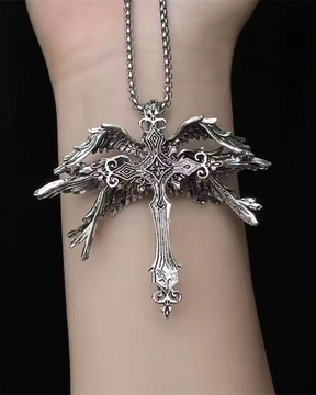 Pendentif croix ange