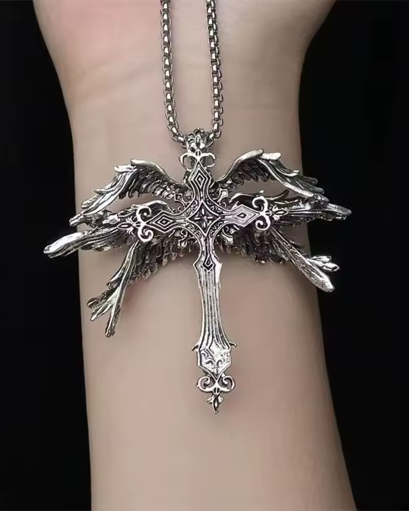 Pendentif croix ange