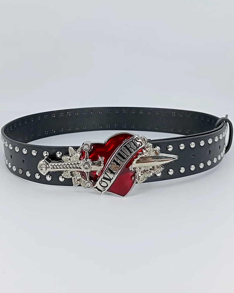 Ceinture cloutée rock
