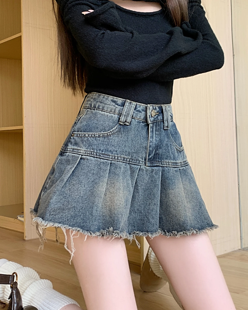 Mini jupe en jean femme