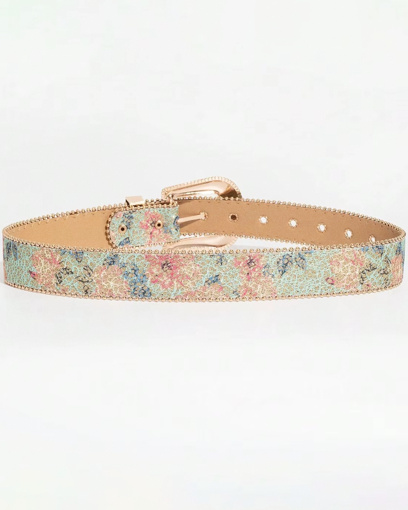 Ceinture western fleurie