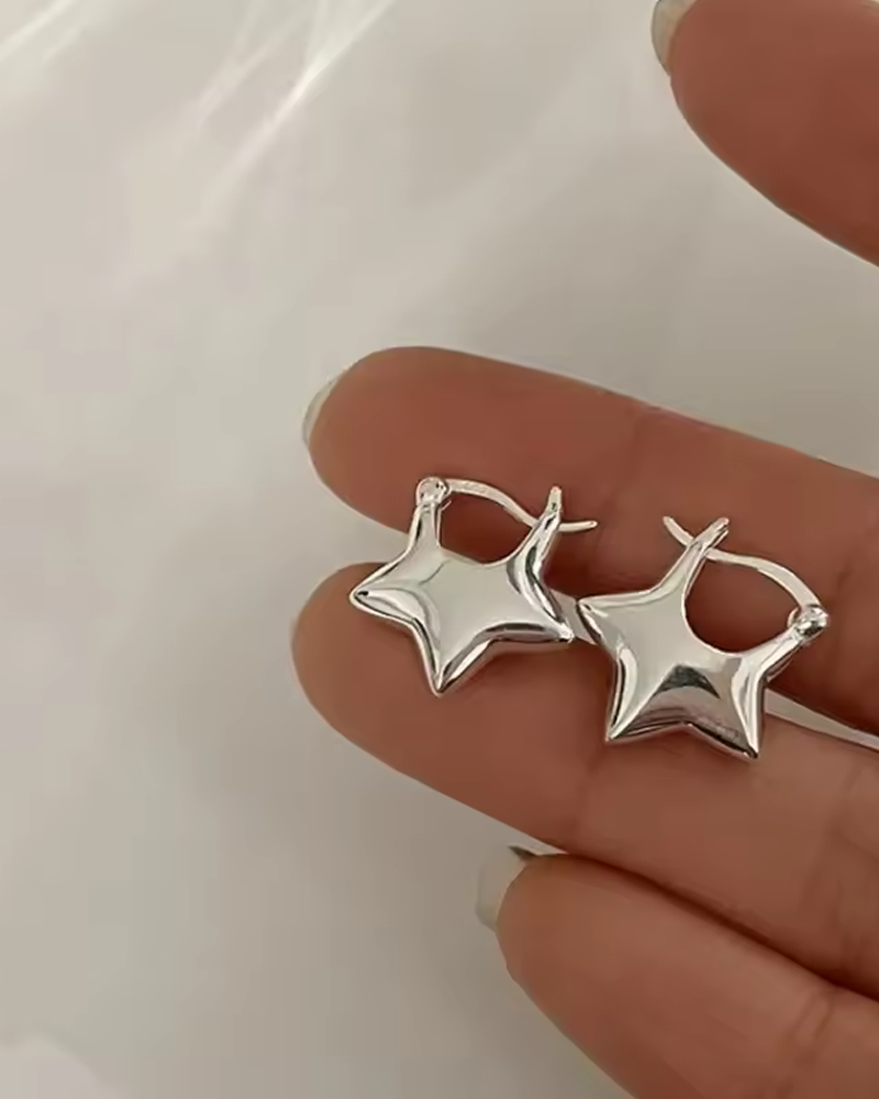Boucles d'oreilles en forme d'étoile
