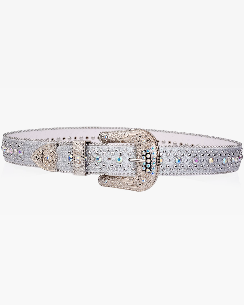 Ceinture argentée strass