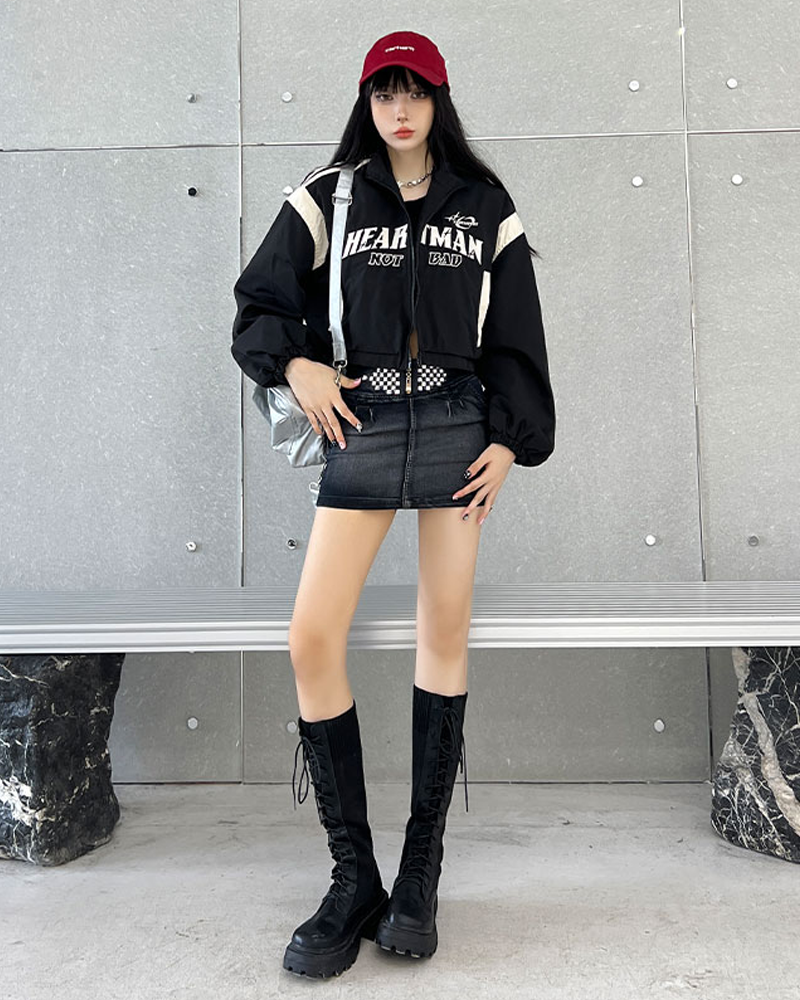 Veste courte en cuir | Y2K Plug Veste courte en cuir | Y2K Plug