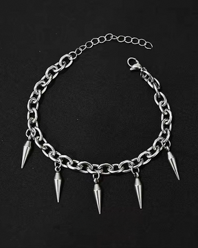 Bracelet chaîne à pointes