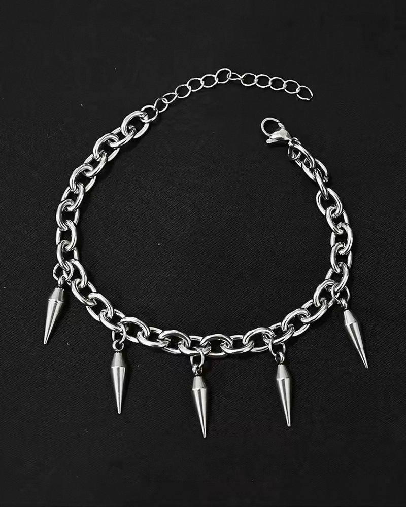 Bracelet chaîne à pointes