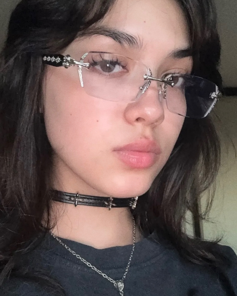 Lunette de soleil sans bord Y2K