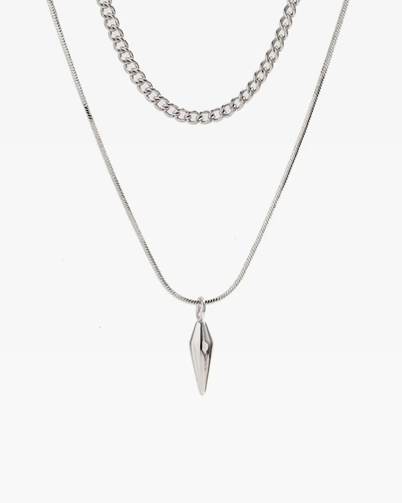 Collier pendentif pointe