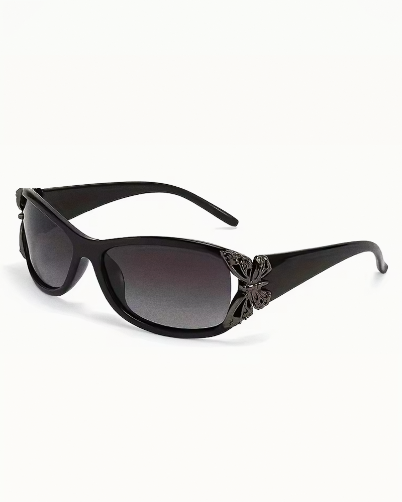 Lunettes de soleil papillon Y2K