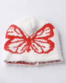 Bonnet hiver papillon