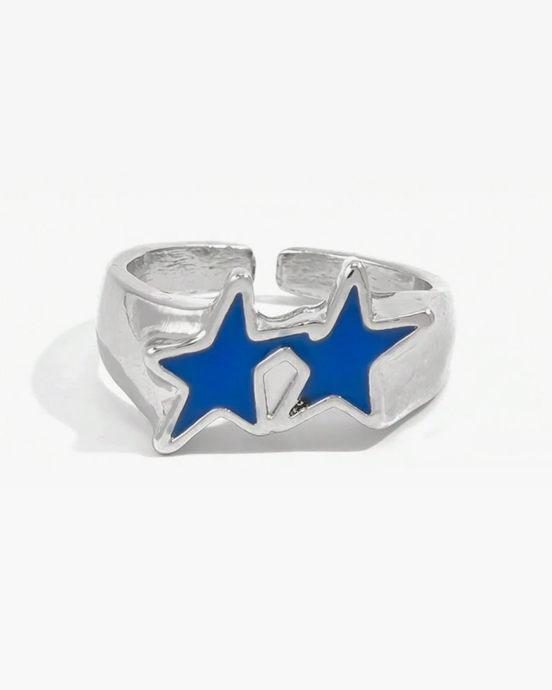 Bague double étoile