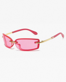 Lunettes de soleil sans monture femme Y2K
