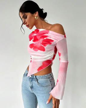 Top asymetrique fleuri