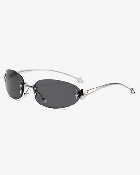Lunettes de soleil sans monture Y2K