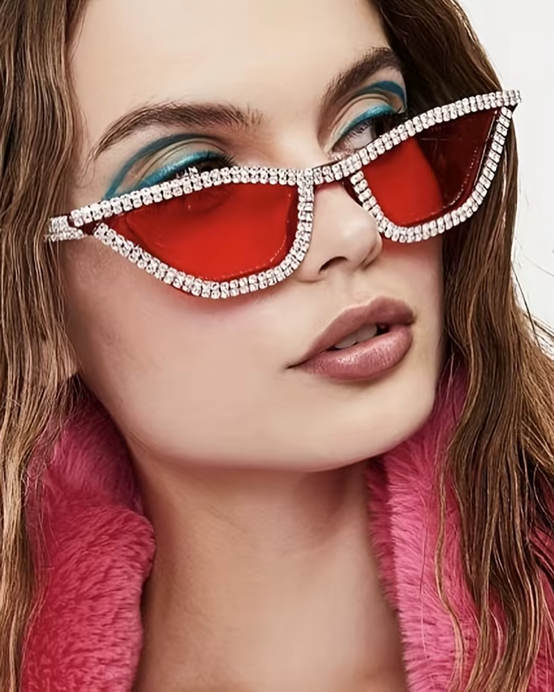 Lunette de soleil strass