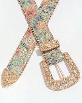 Ceinture western fleurie