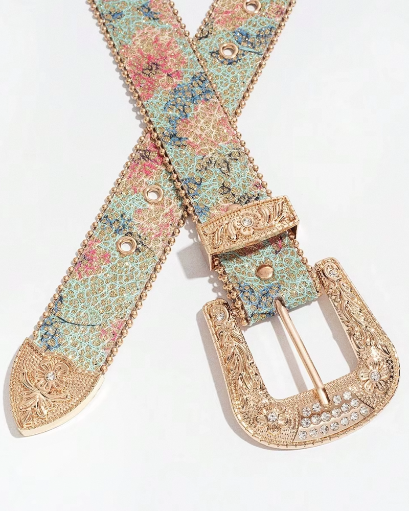 Ceinture western fleurie