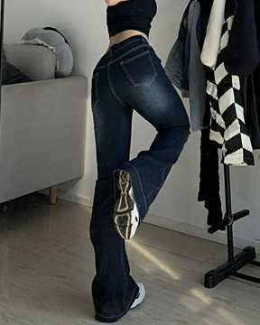 Jeans évasé femme