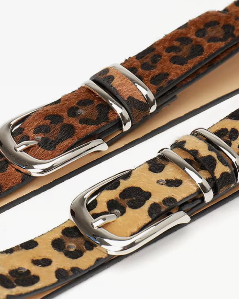 Ceinture léopard vegan