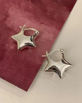 Boucles d'oreilles en forme d'étoile