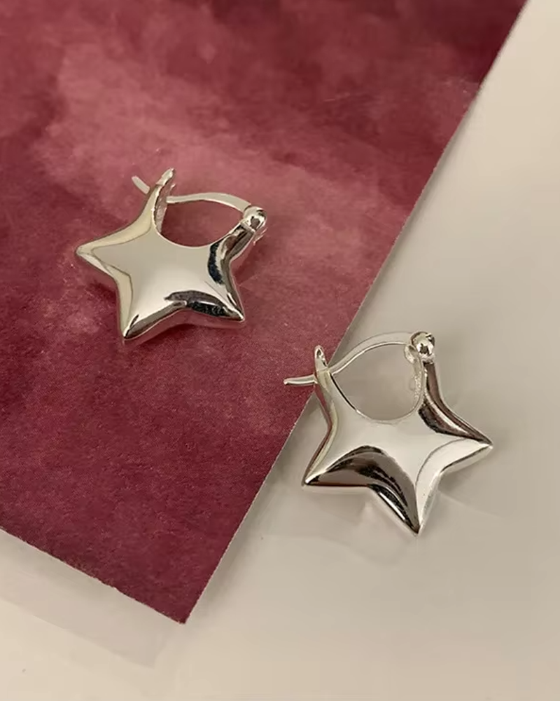 Boucles d'oreilles en forme d'étoile