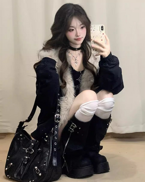 Manteau fourrure Y2K