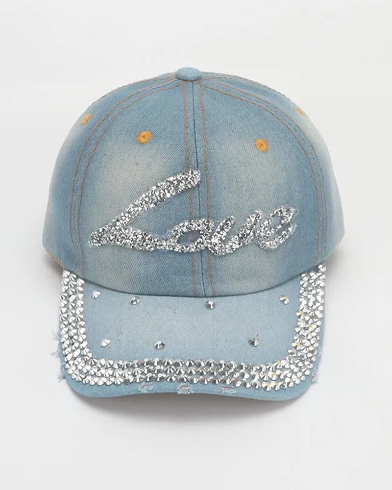 Casquette femme strass