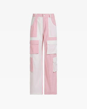 Pantalon cargo velours femme