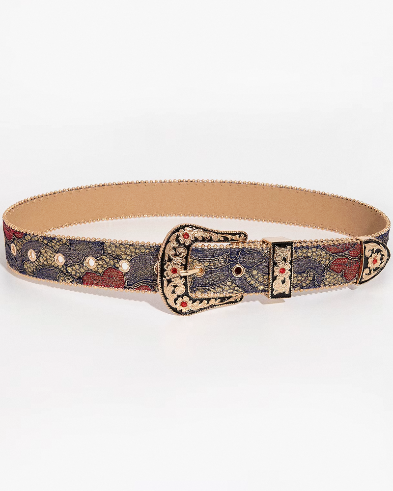 Ceinture western fleur