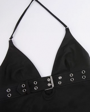 Top dos nu à boucle Y2K