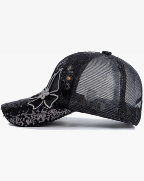 Casquette femme avec strass