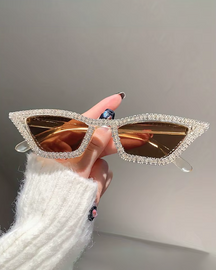 Lunette de soleil strass