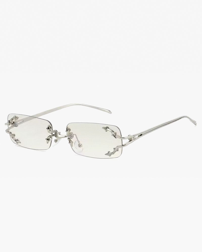 Lunettes de soleil sans bord Y2K