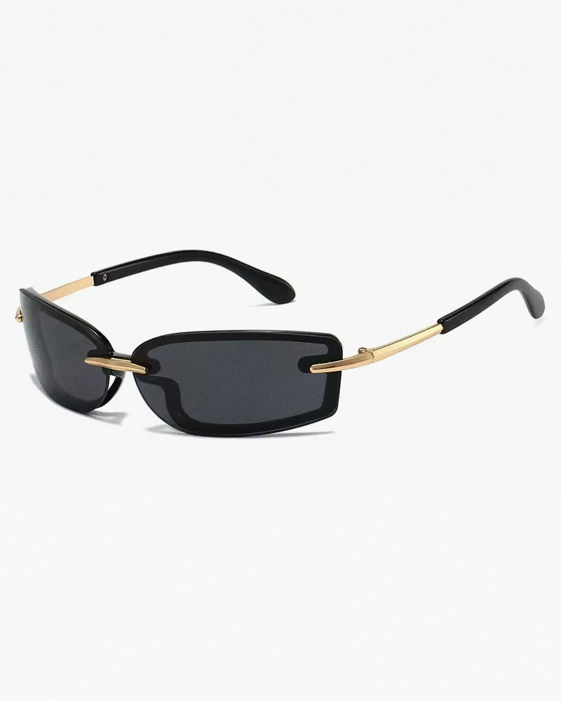 Lunettes de soleil sans monture femme Y2K
