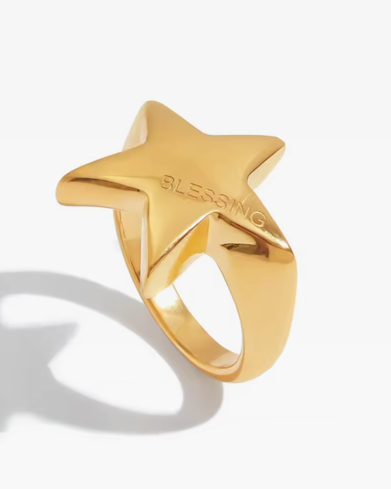 Bague en forme d'étoile