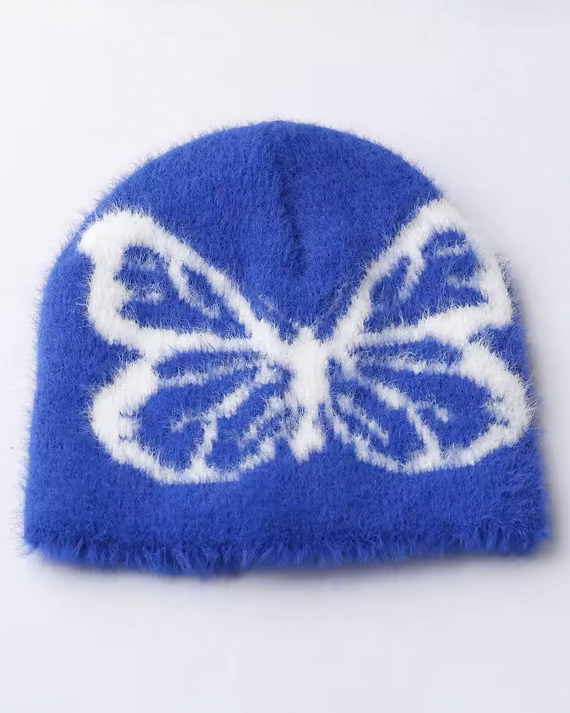 Bonnet hiver papillon