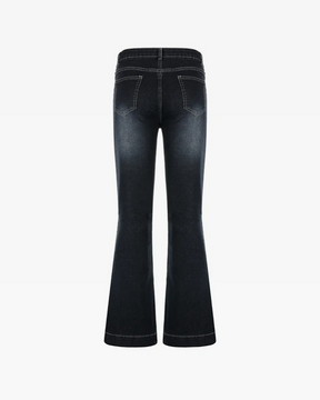 Jeans évasé femme