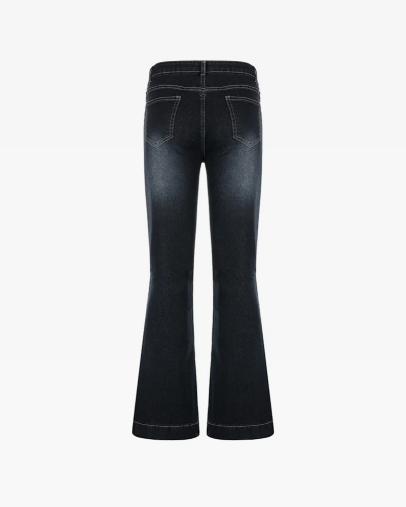 Jeans évasé femme