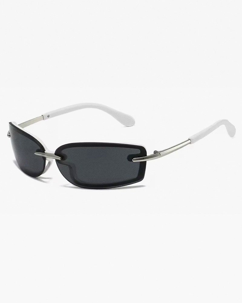 Lunettes de soleil sans monture femme Y2K