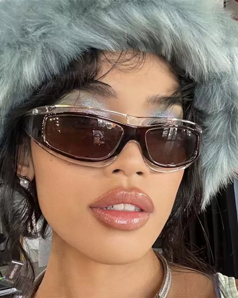 Lunettes de soleil enveloppantes Y2K