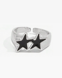 Bague double étoile
