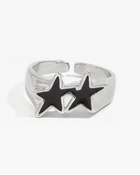 Bague double étoile
