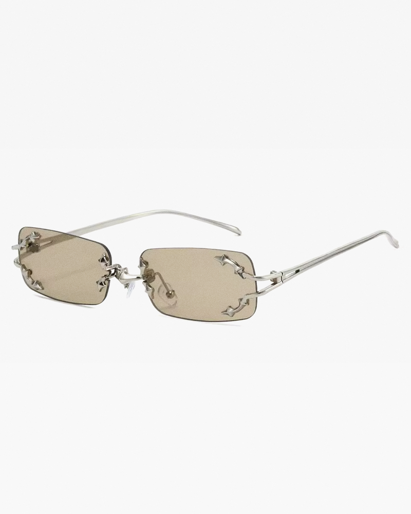 Lunettes de soleil sans bord Y2K