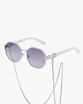 Lunette de soleil octogonale femme