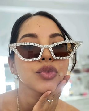 Lunette de soleil strass