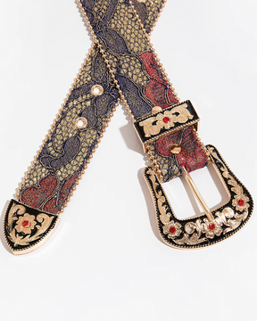 Ceinture western fleur