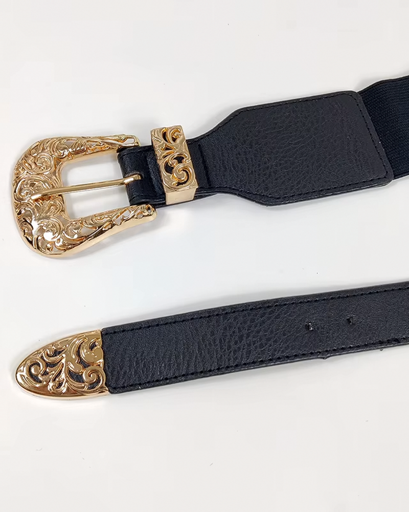 Ceinture double boucle western