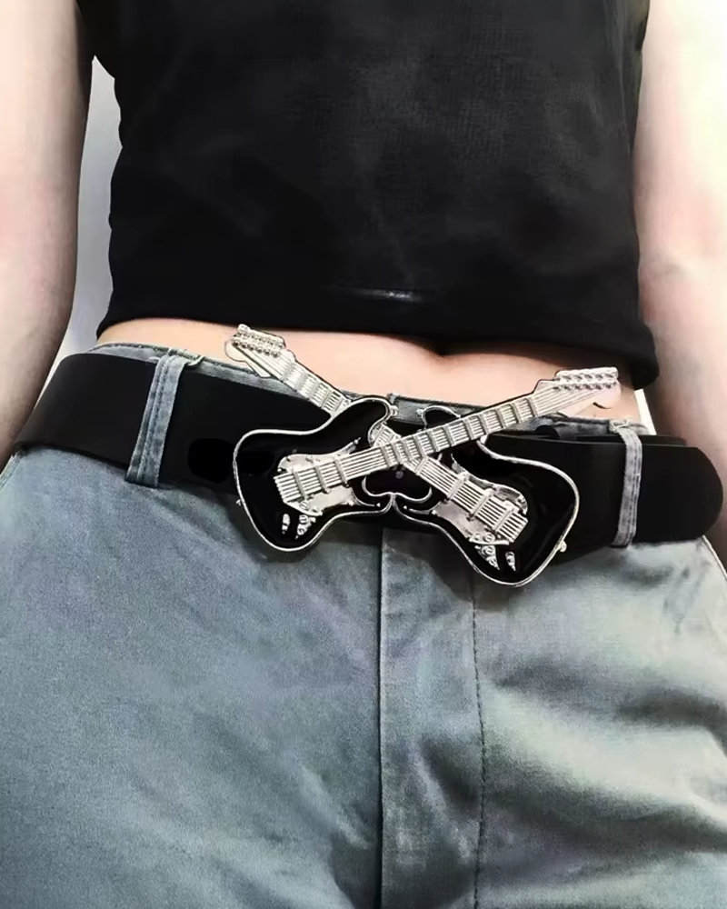 Ceinture boucle guitare